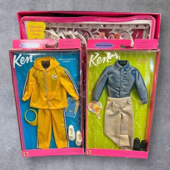 1999 Barbie Accessory Shoulder Bag & TARA Barbie Accessory Case with Ken Fashion - Picture 4 of 9